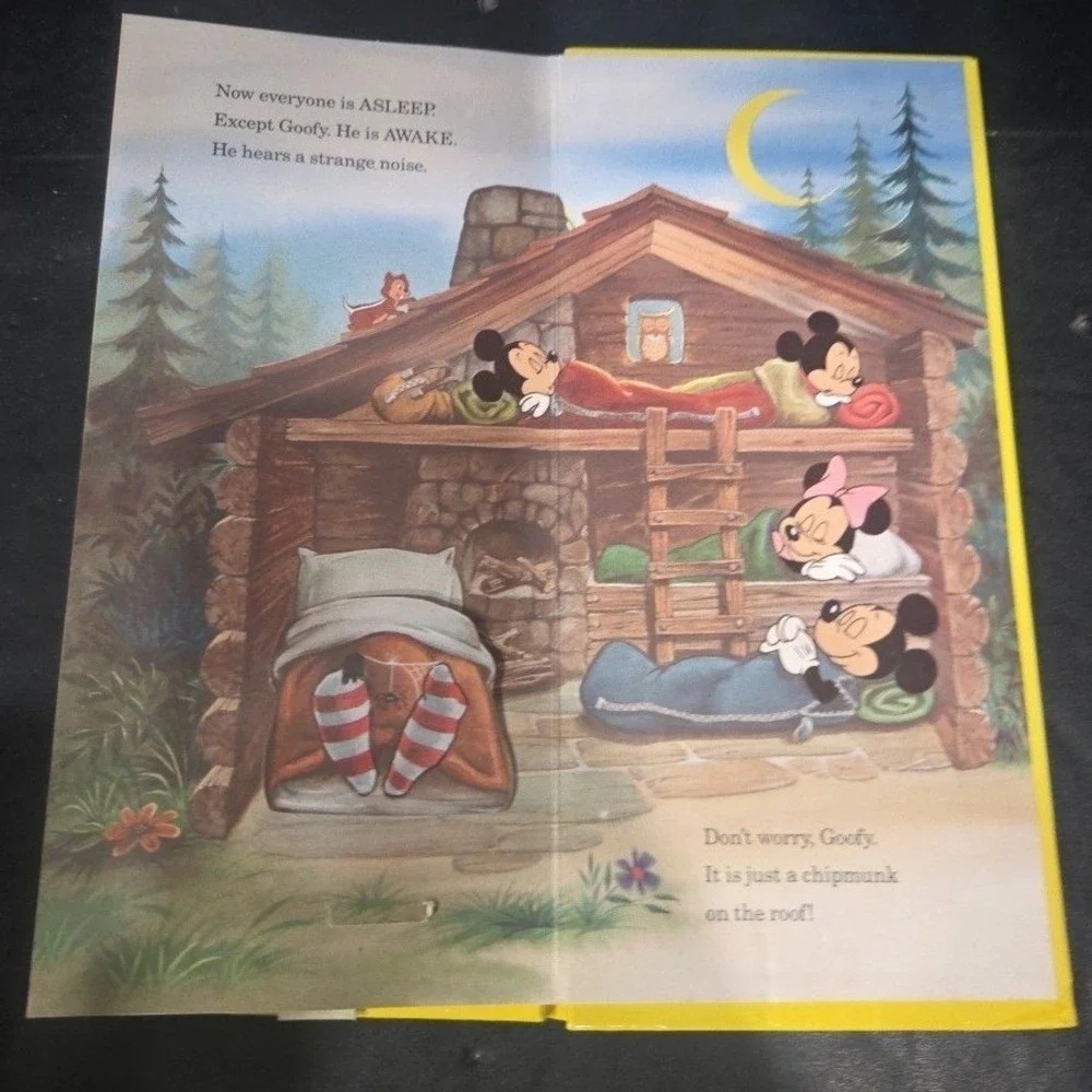 Disney Pop-Up Book of Opposites Mickey Mouse Goofy 1991 First Edition Hardcover